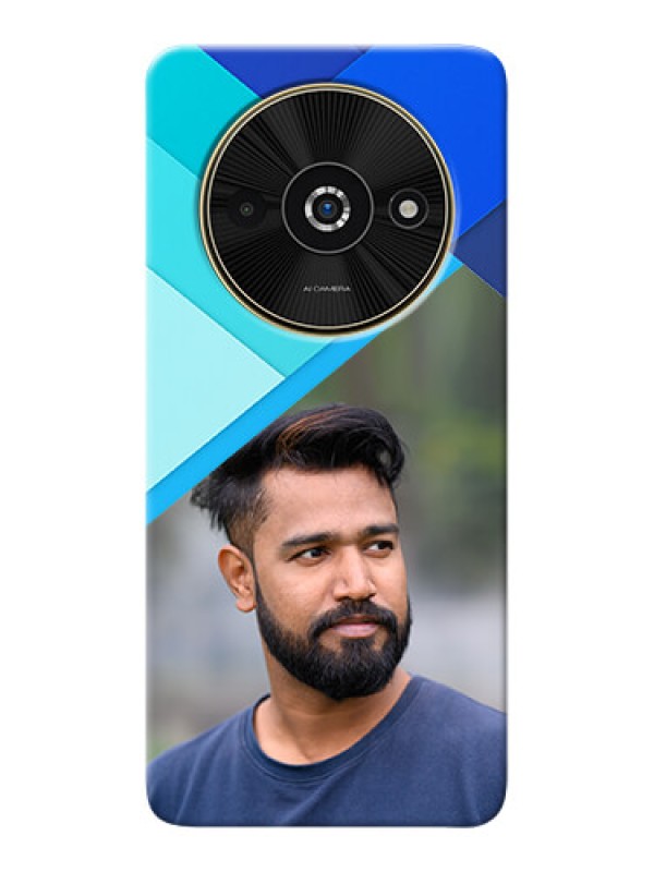 Custom Poco C61 Phone Cases Online: Blue Abstract Cover Design