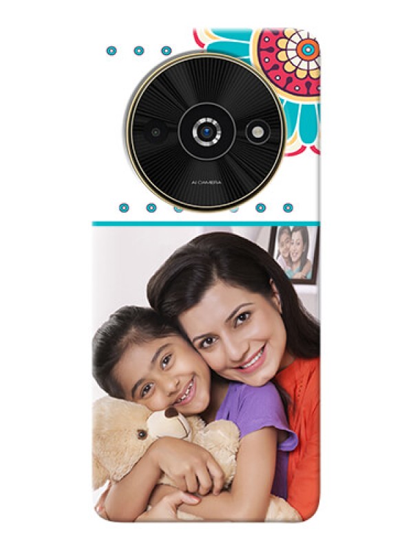 Custom Poco C61 custom mobile phone cases: Flower Design