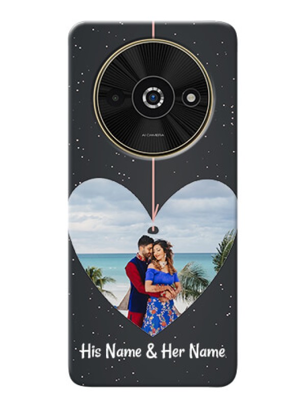 Custom Poco C61 custom phone cases: Hanging Heart Design