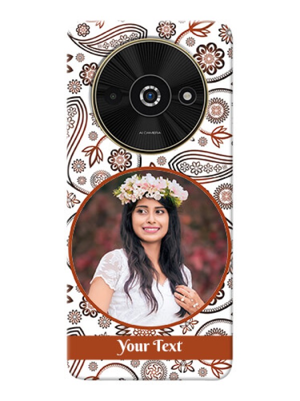 Custom Poco C61 phone cases online: Abstract Floral Design