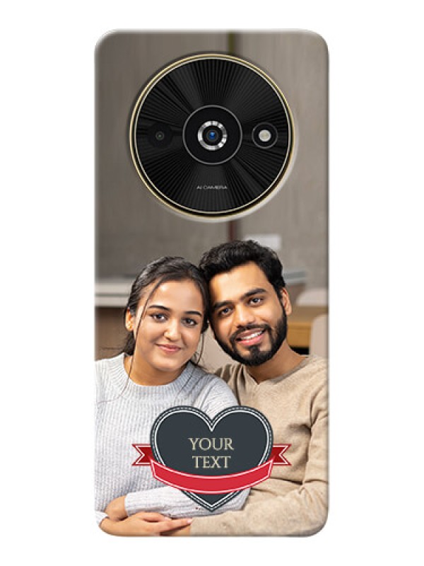 Custom Poco C61 mobile back covers online: Just Married Couple Design