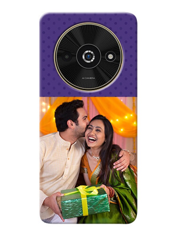 Custom Poco C61 mobile phone cases: Violet Pattern Design