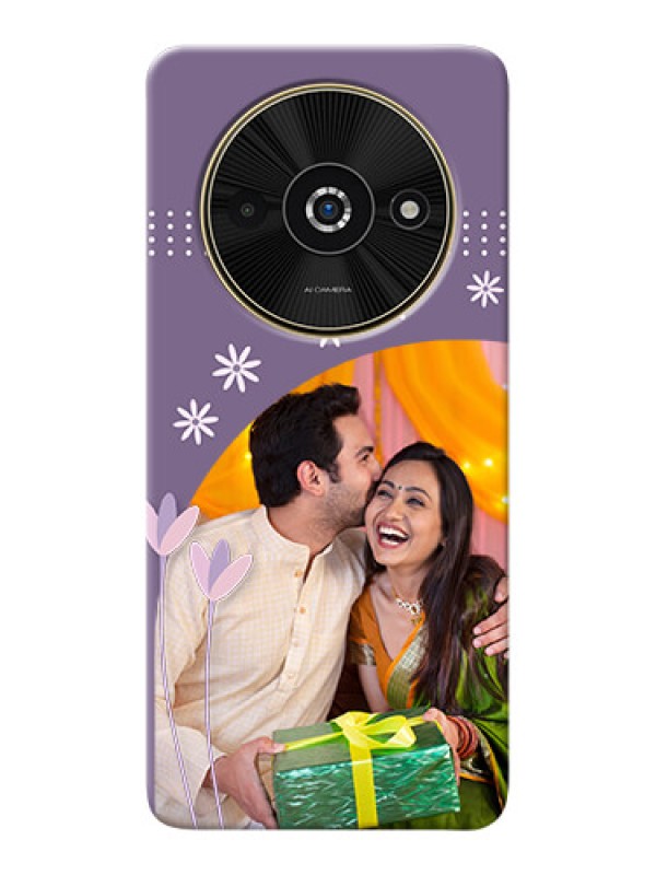 Custom Poco C61 Phone covers for girls: lavender flowers design