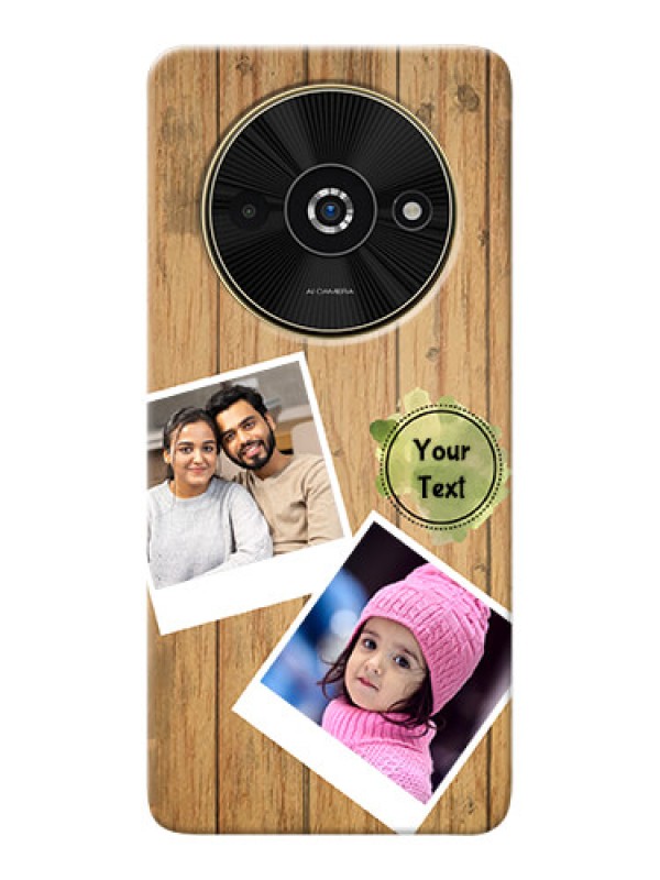 Custom Poco C61 Custom Mobile Phone Covers: Wooden Texture Design