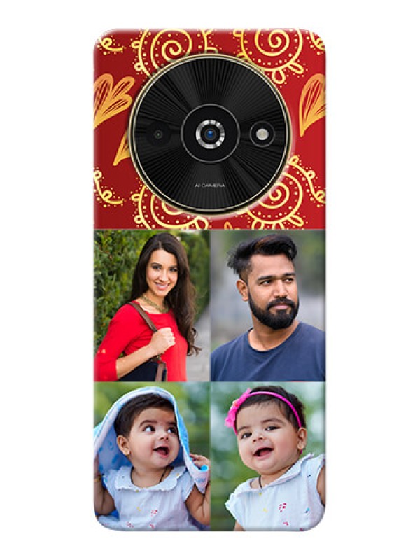 Custom Poco C61 Mobile Phone Cases: 4 Image Traditional Design