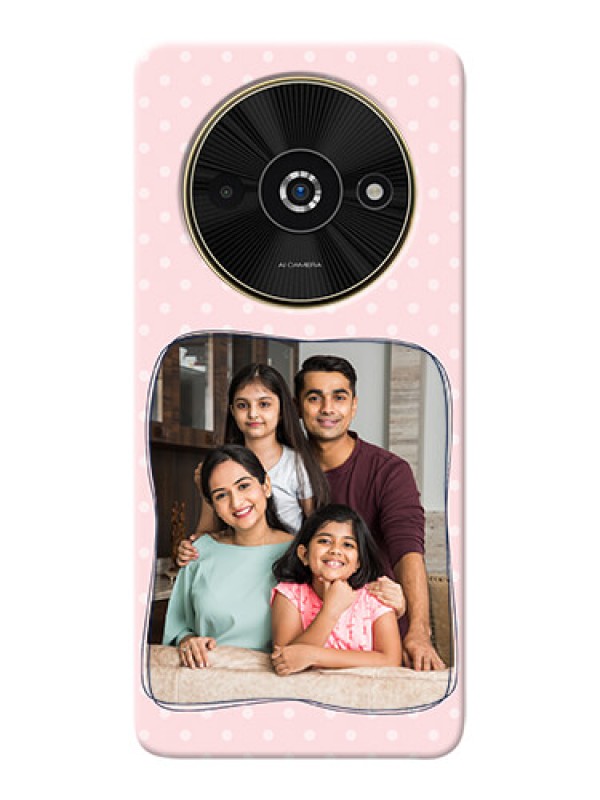 Custom Poco C61 Personalized Phone Cases: Family with Dots Design