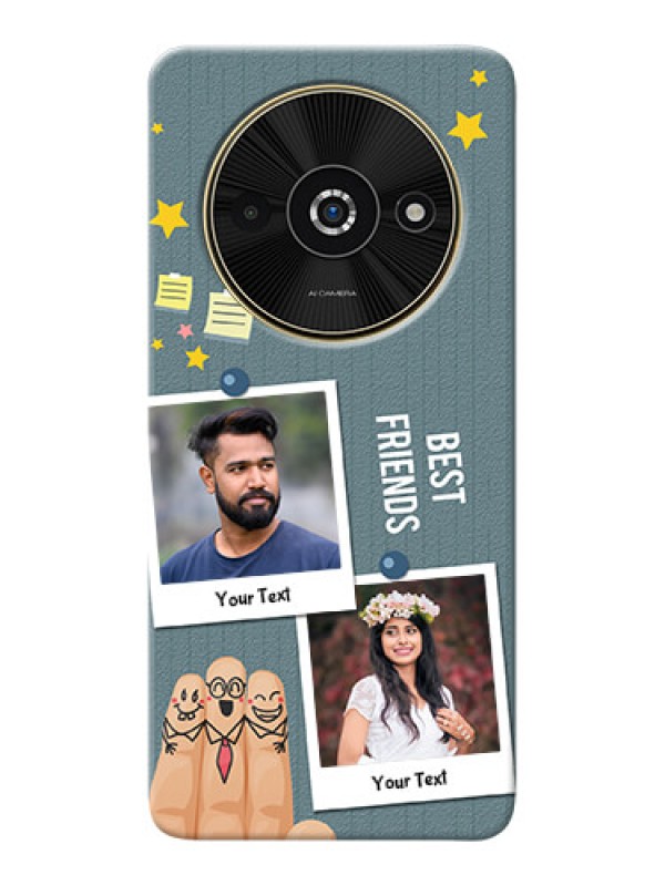 Custom Poco C61 Mobile Cases: Sticky Frames and Friendship Design