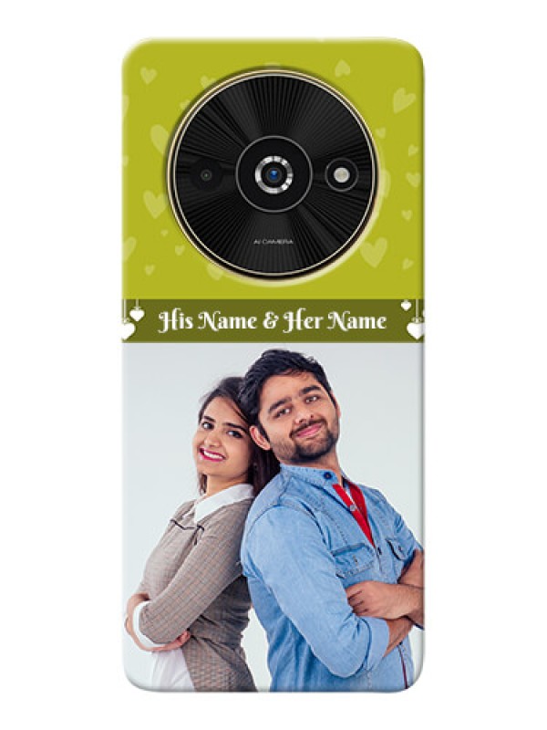 Custom Poco C61 custom mobile covers: You & Me Heart Design