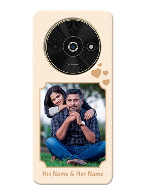 Custom Poco C61 mobile phone cases with confetti love design