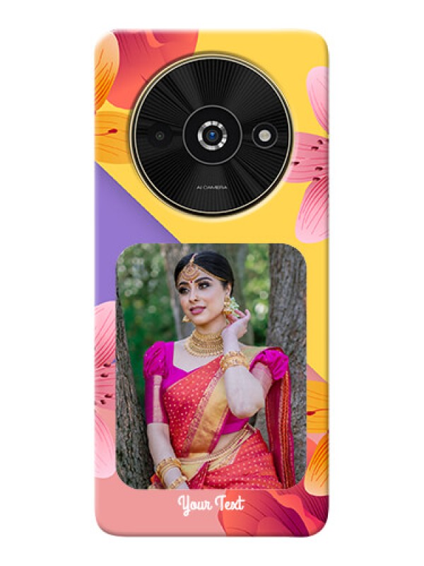 Custom Poco C61 Mobile Covers: 3 Image With Vintage Floral Design