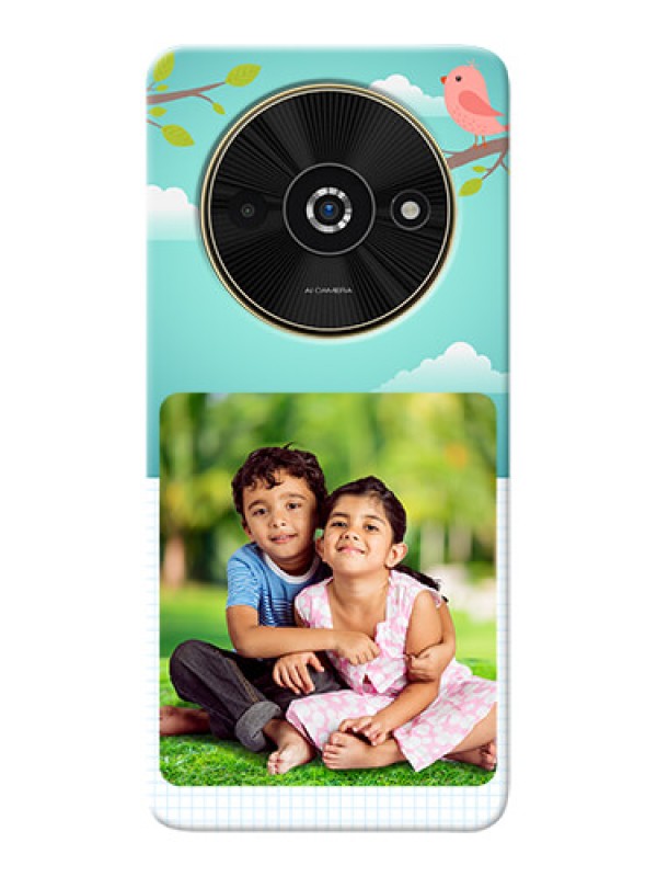 Custom Poco C61 phone cases online: Doodle love Design