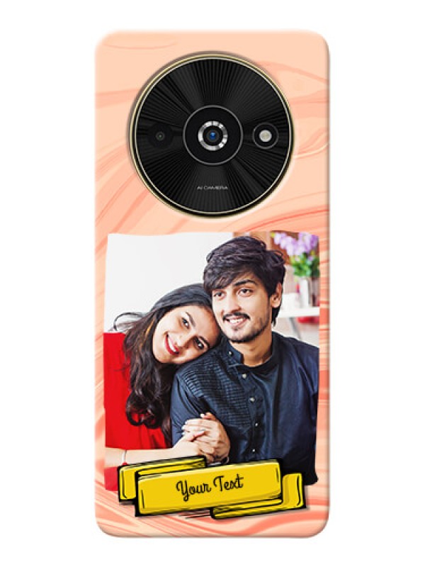 Custom Poco C61 Customized Phone Cases: Marble Texture Design