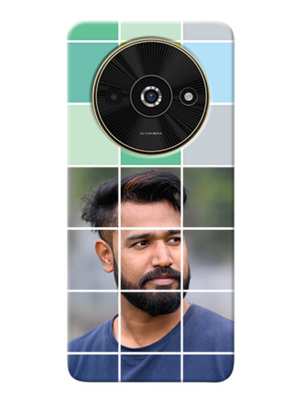 Custom Poco C61 personalised phone covers with white box pattern