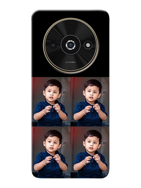 Custom Poco C61 4 Image Holder on Mobile Cover