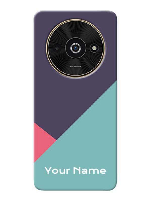 Custom Poco C61 Custom Mobile Case with Tri Color abstract Design