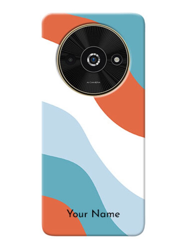 Custom Poco C61 Custom Mobile Case with coloured Waves Design