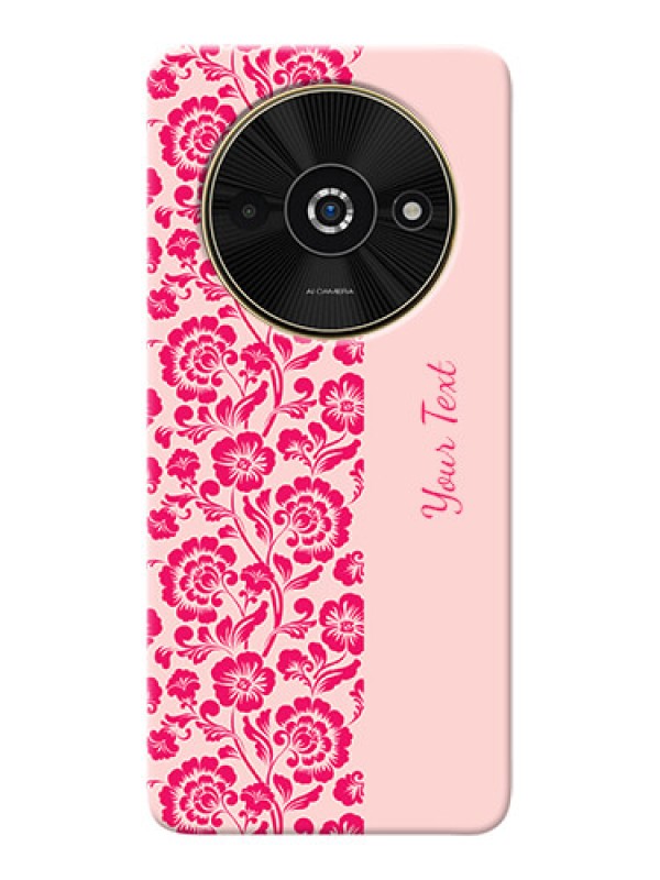 Custom Poco C61 Custom Phone Case with Attractive Floral Pattern Design
