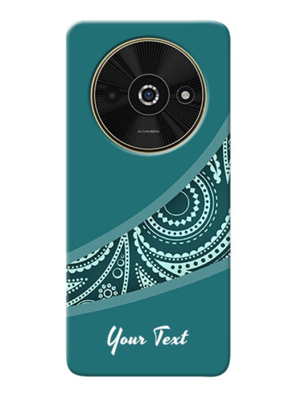 Custom Poco C61 Photo Printing on Case with semi visible floral Design