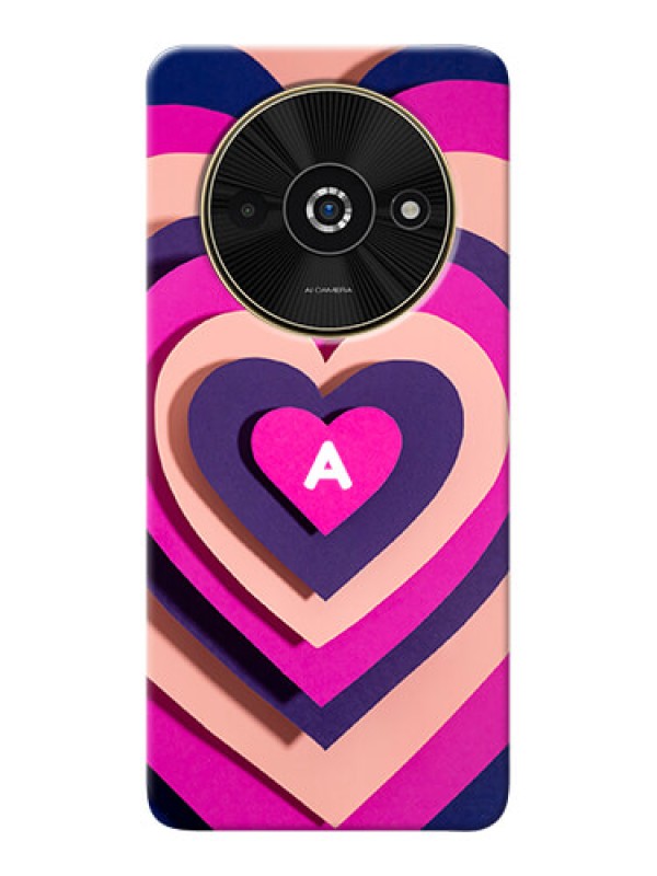 Custom Poco C61 Custom Mobile Case with Cute Heart Pattern Design