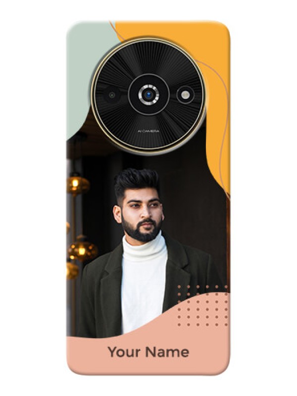 Custom Poco C61 Personalized Phone Case with Triwithcoloured overlay design