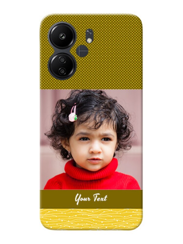 Custom Poco C65 custom mobile back covers: Simple Green Color Design