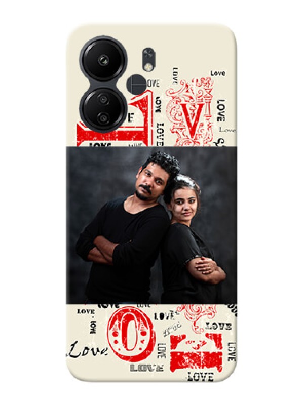 Custom Poco C65 mobile cases online: Trendy Love Design Case