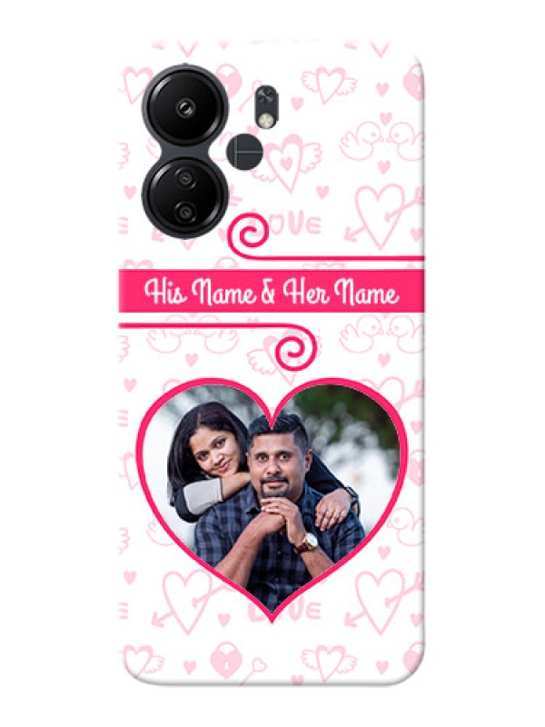 Custom Poco C65 Personalized Phone Cases: Heart Shape Love Design