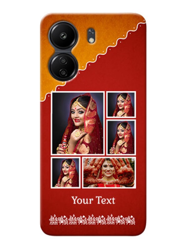 Custom Poco C65 customized phone cases: Wedding Pic Upload Design