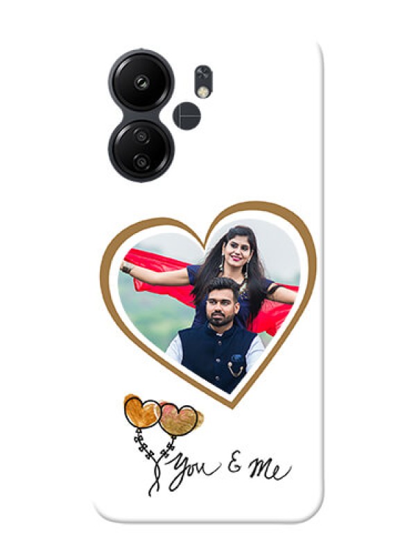Custom Poco C65 customized phone cases: You & Me Design