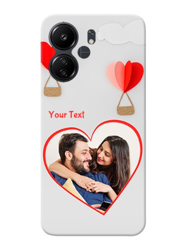Custom Poco C65 Phone Covers: Parachute Love Design