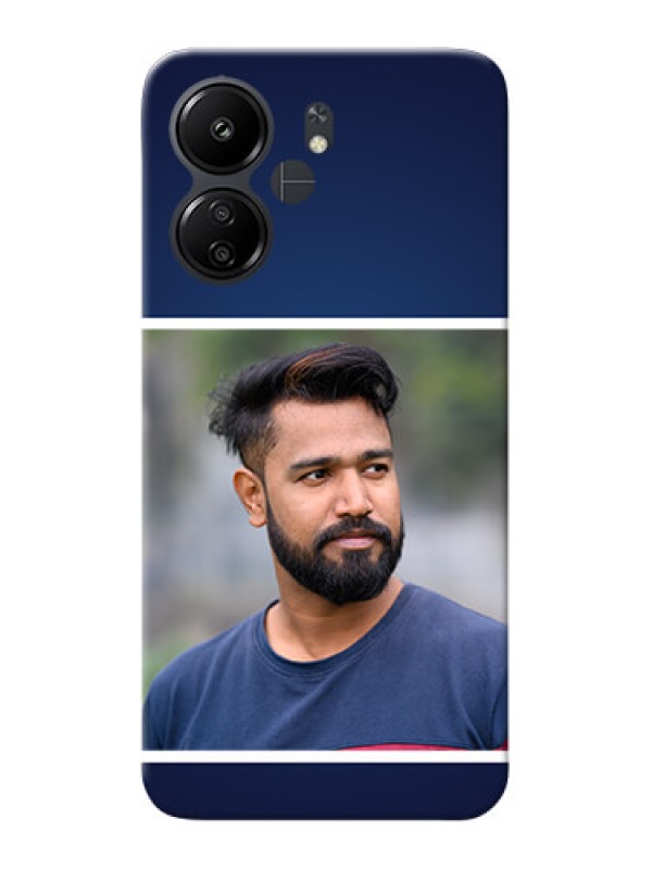 Custom Poco C65 Mobile Cases: Simple Royal Blue Design