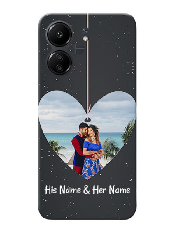 Custom Poco C65 custom phone cases: Hanging Heart Design