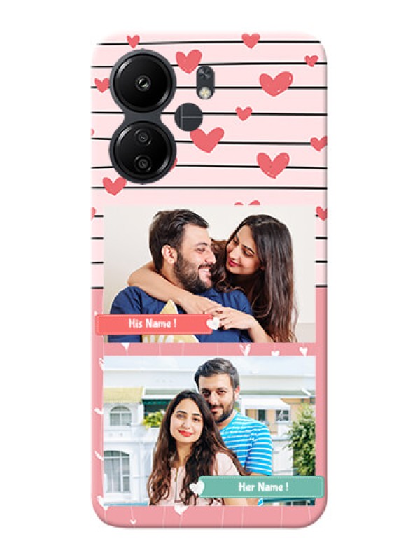 Custom Poco C65 custom mobile covers: Photo with Heart Design