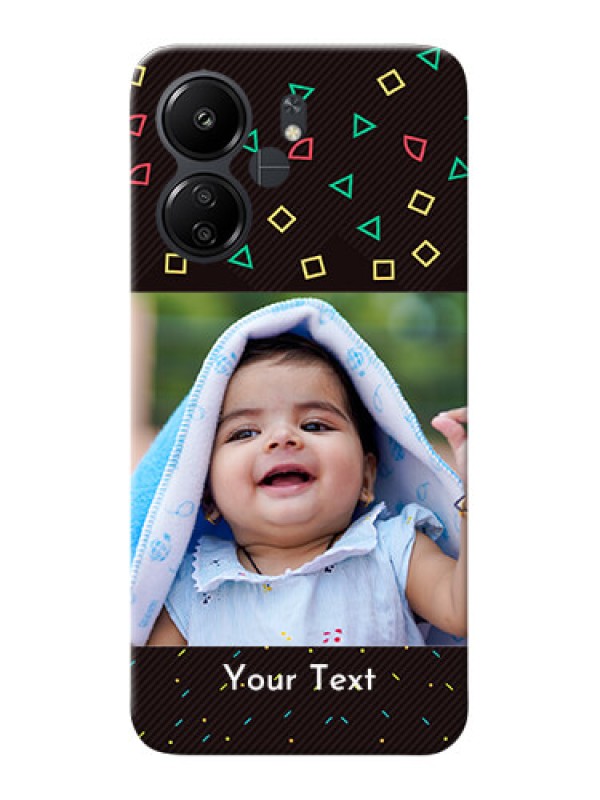 Custom Poco C65 custom mobile cases with confetti birthday design