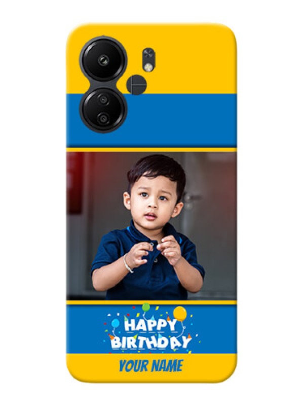 Custom Poco C65 Mobile Back Covers Online: Birthday Wishes Design