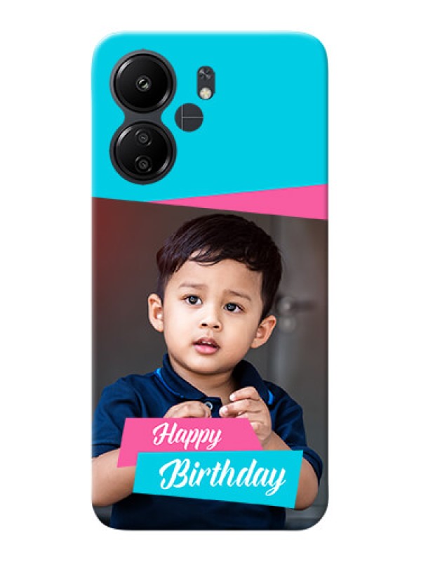 Custom Poco C65 Mobile Covers: Image Holder with 2 Color Design