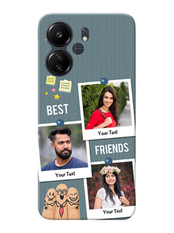 Custom Poco C65 Mobile Cases: Sticky Frames and Friendship Design