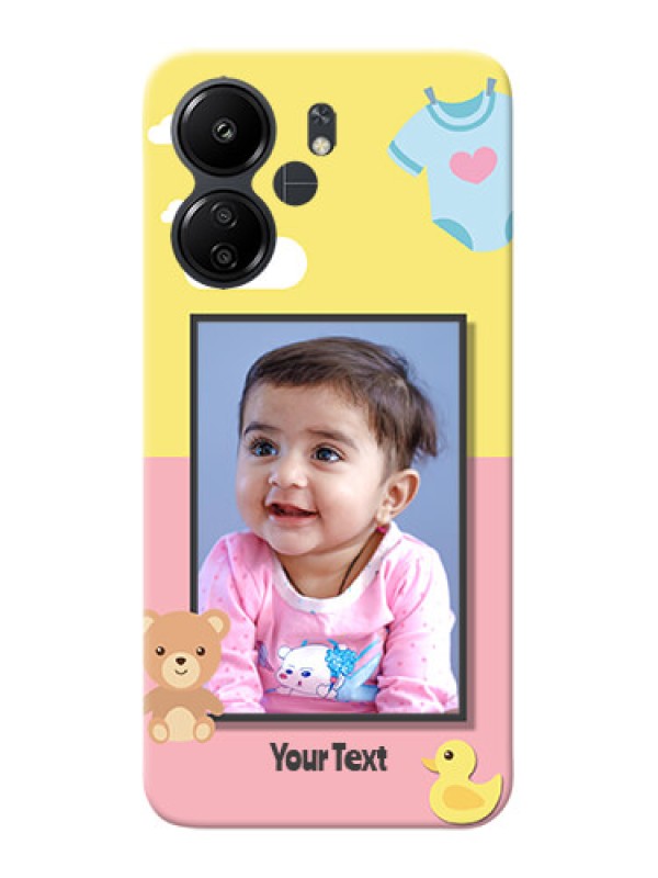 Custom Poco C65 Back Covers: Kids 2 Color Design