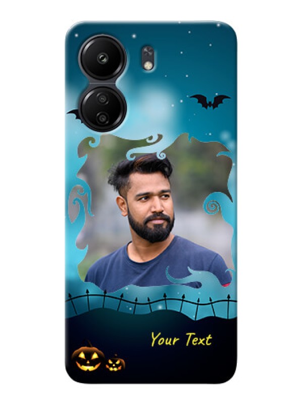 Custom Poco C65 Personalised Phone Cases: Halloween frame design