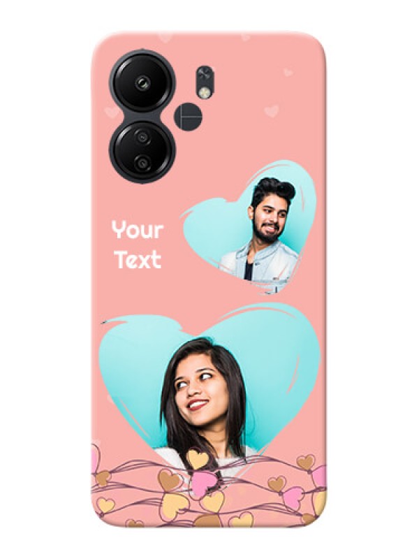 Custom Poco C65 customized phone cases: Love Doodle Design