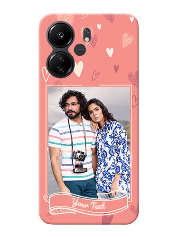 Custom Poco C65 custom mobile phone cases: love doodle art Design