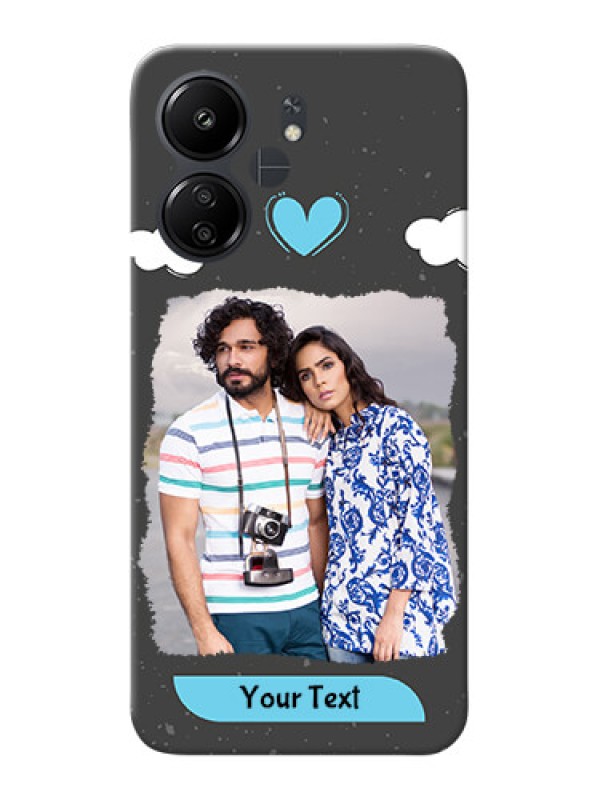 Custom Poco C65 Mobile Back Covers: splashes with love doodles Design