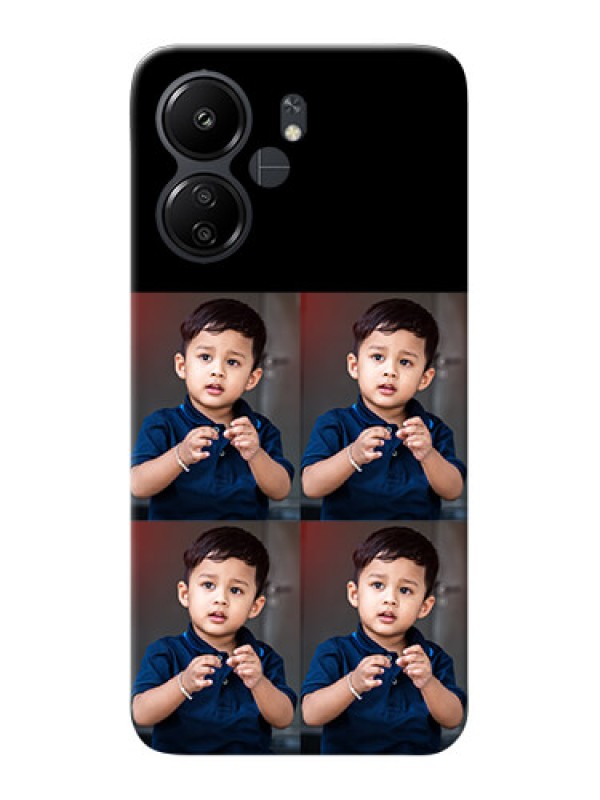 Custom Poco C65 4 Image Holder on Mobile Cover