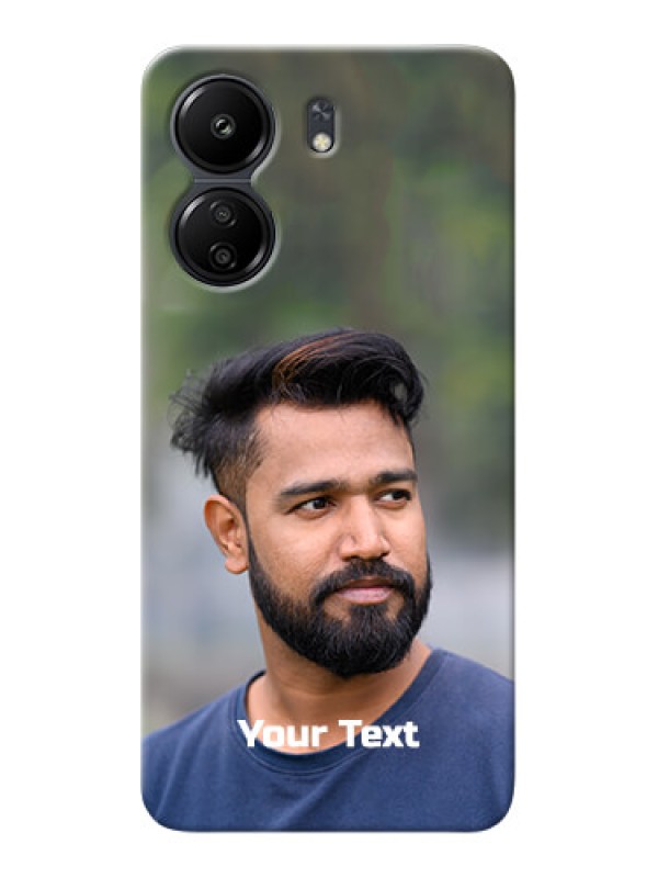 Custom Poco C65 Mobile Cover: Photo with Text