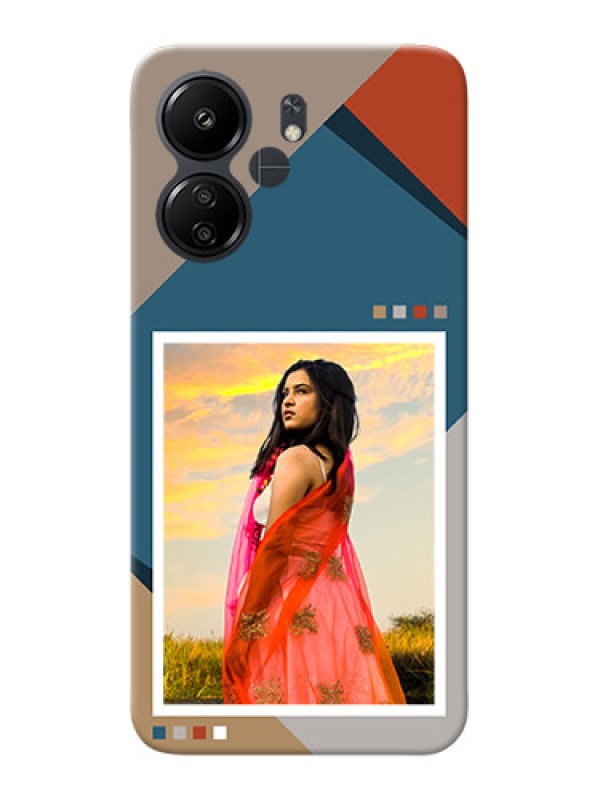 Custom Poco C65 Personalized Phone Case with Retro color pallet Design