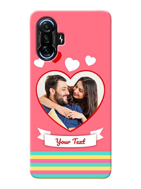 Custom Poco F3 Gt Personalised mobile covers: Love Doodle Design