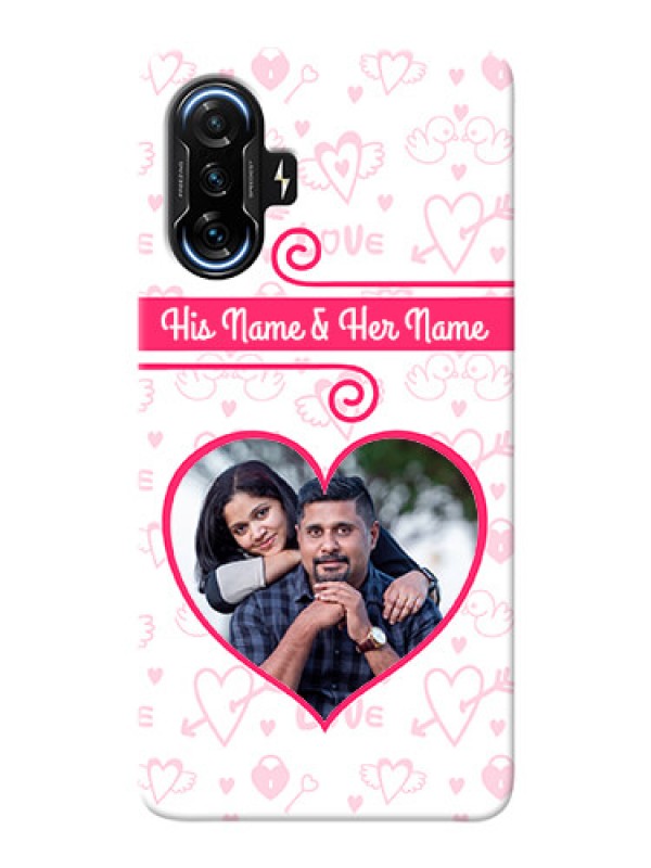 Custom Poco F3 Gt Personalized Phone Cases: Heart Shape Love Design