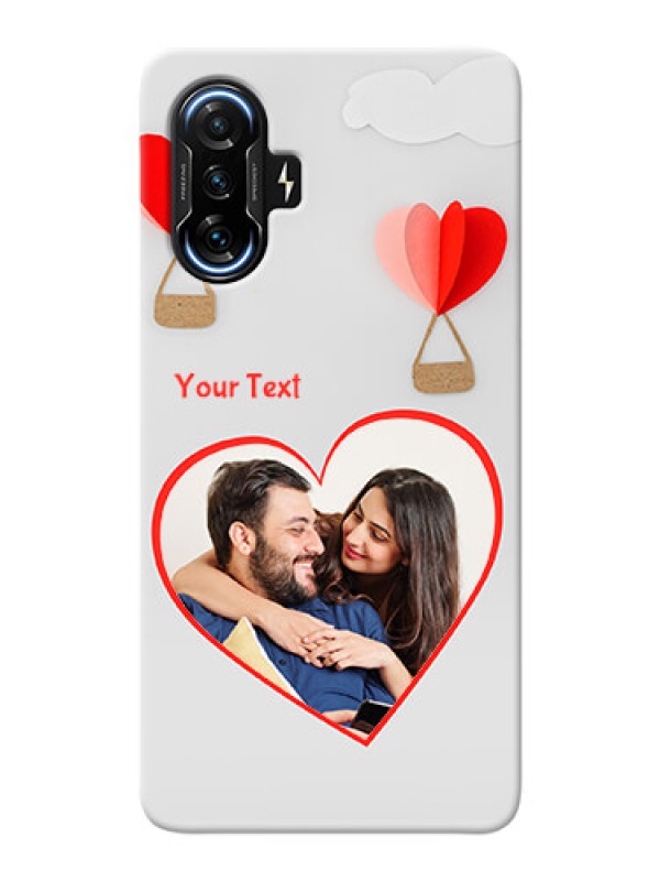 Custom Poco F3 Gt Phone Covers: Parachute Love Design