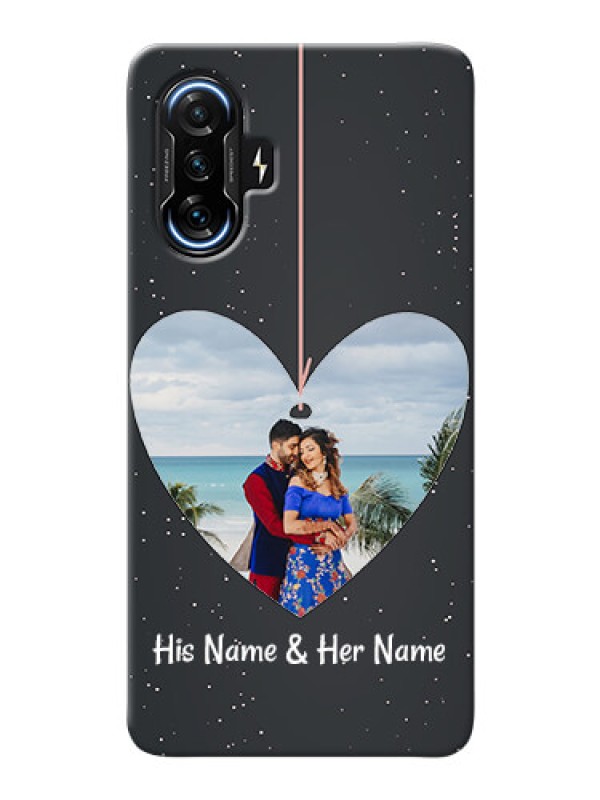 Custom Poco F3 Gt custom phone cases: Hanging Heart Design