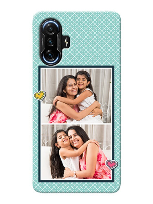 Custom Poco F3 Gt Custom Phone Cases: 2 Image Holder with Pattern Design